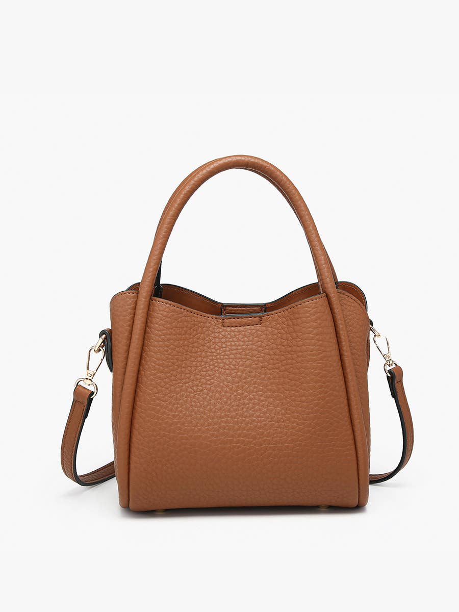 Brown Ruby 3-Compartment Satchel