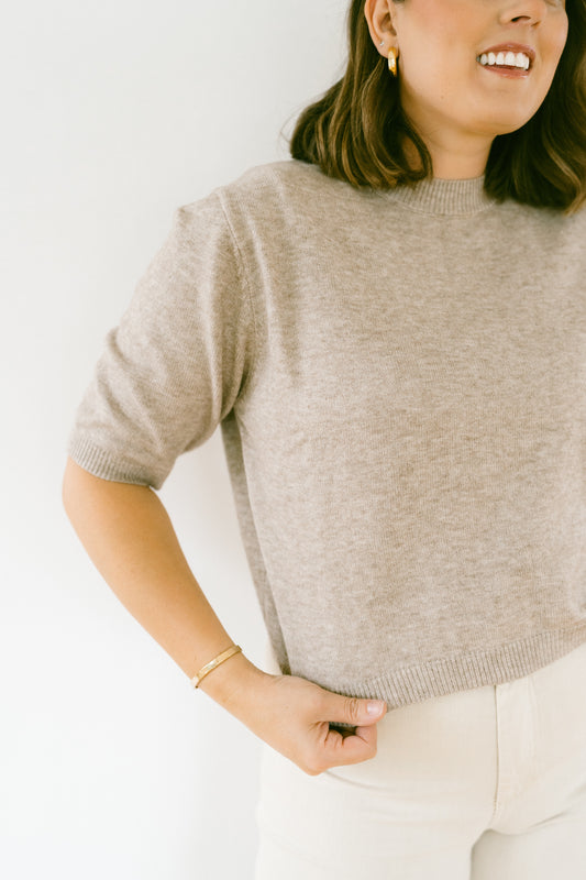 The Clara Short Sleeve Sweater