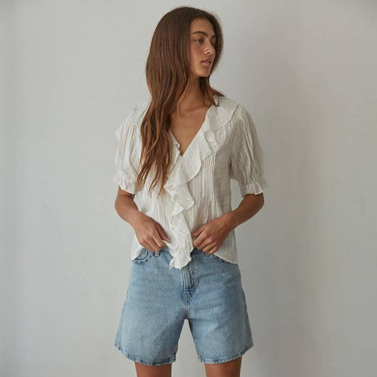 The Sorrento Ruffle Blouse