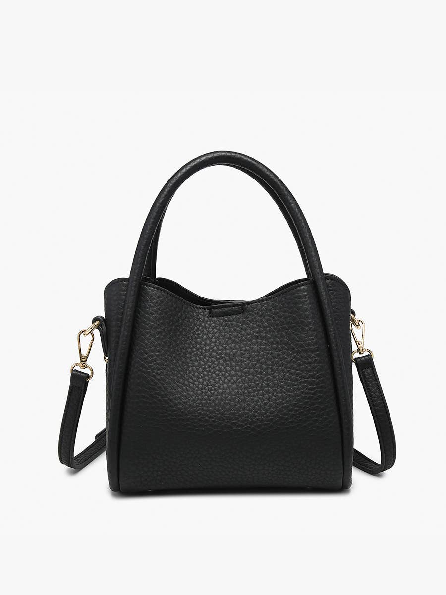 Black Ruby 3-Compartment Satchel
