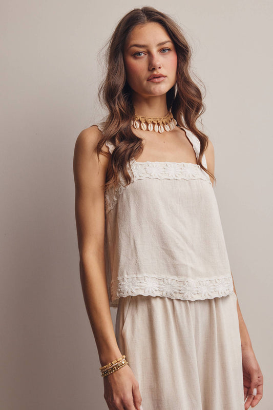 The Marlowe Embroidered Tank