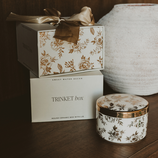 The Gold Eleanor Trinket Box