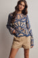 Crochet Floral Sweater