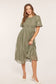 The Amelie Embroidered Midi Dress
