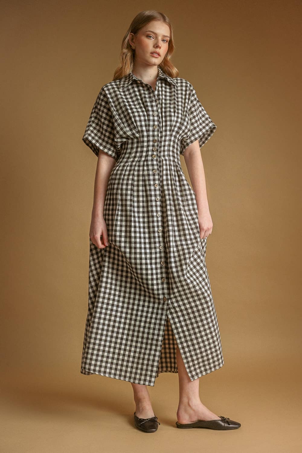 The Hadley Gingham Shirt Dress