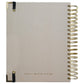 Beige notebook with gold spiral binding and Sweet Water Decor branding on a white background