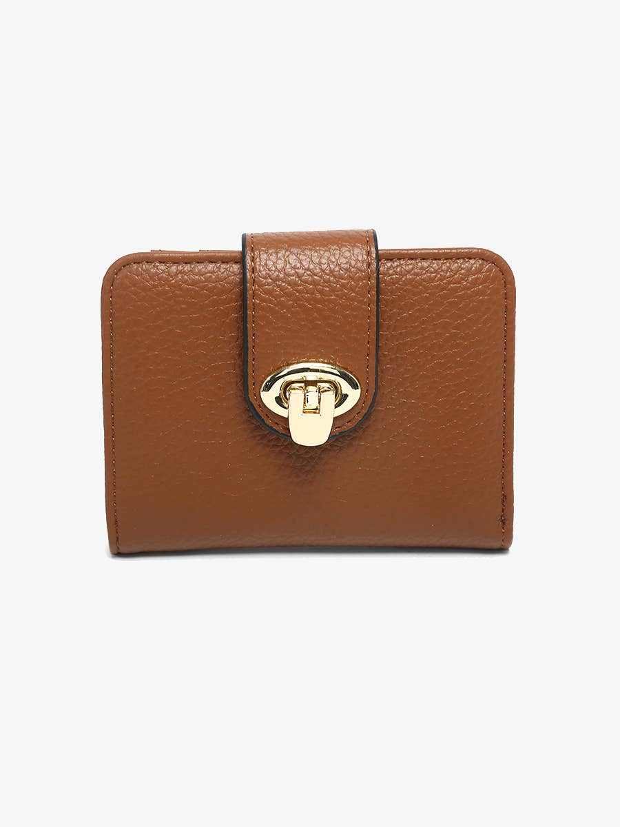 Brown Twist Lock Wallet