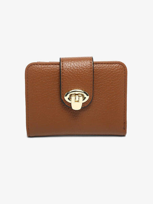 Brown Twist Lock Wallet