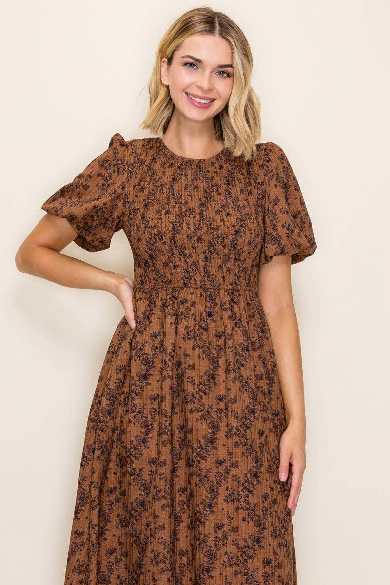The Elowen Floral Midi Dress
