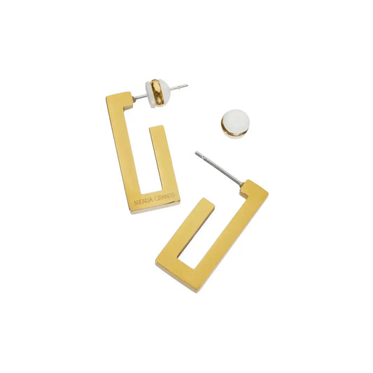 Brenda Grands Jewelry - Rectangular Hoops