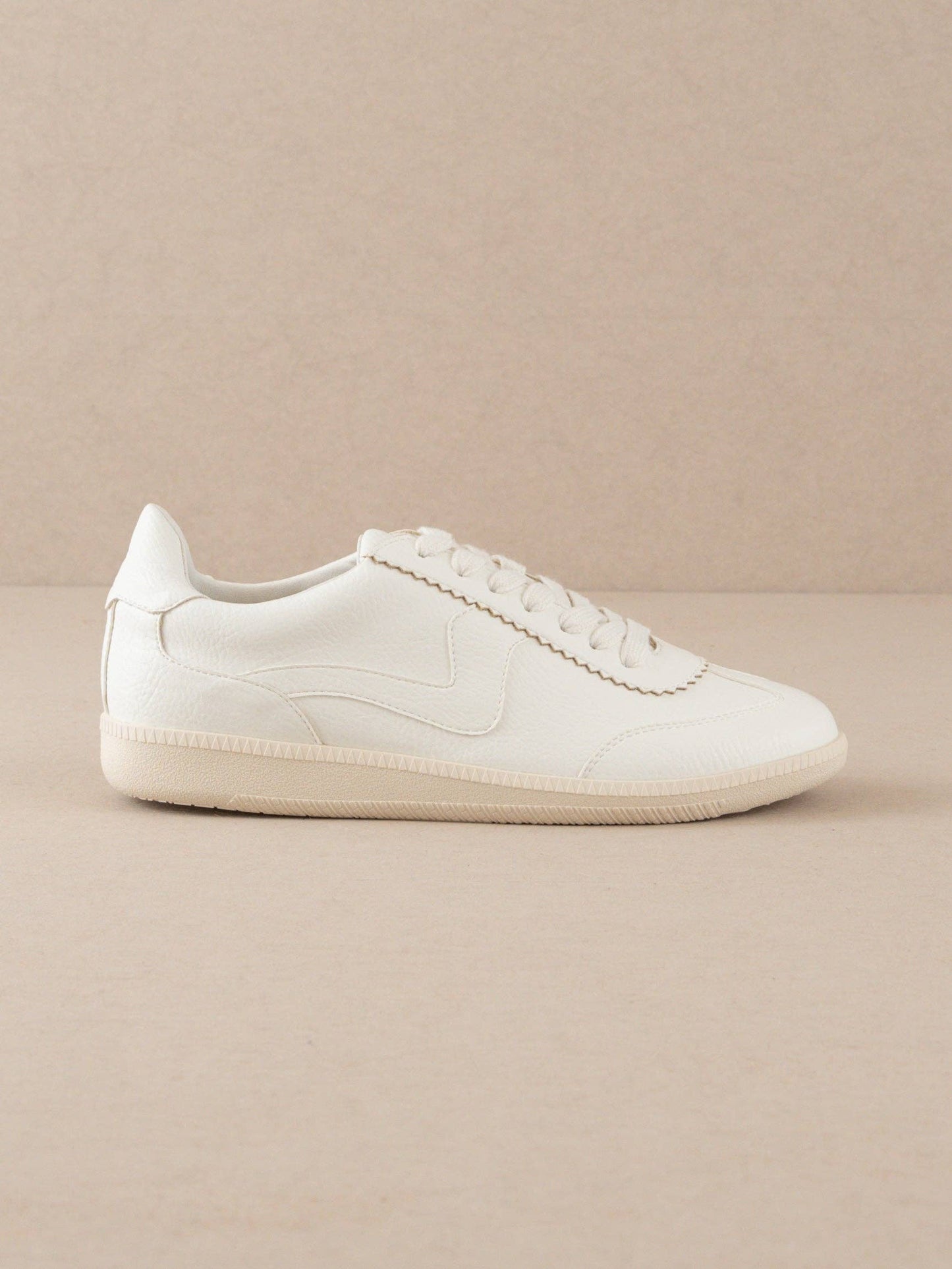 White Classic Low Top Sneakers