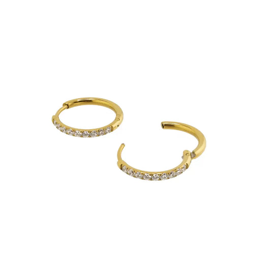 Luxe Diamond Hoops