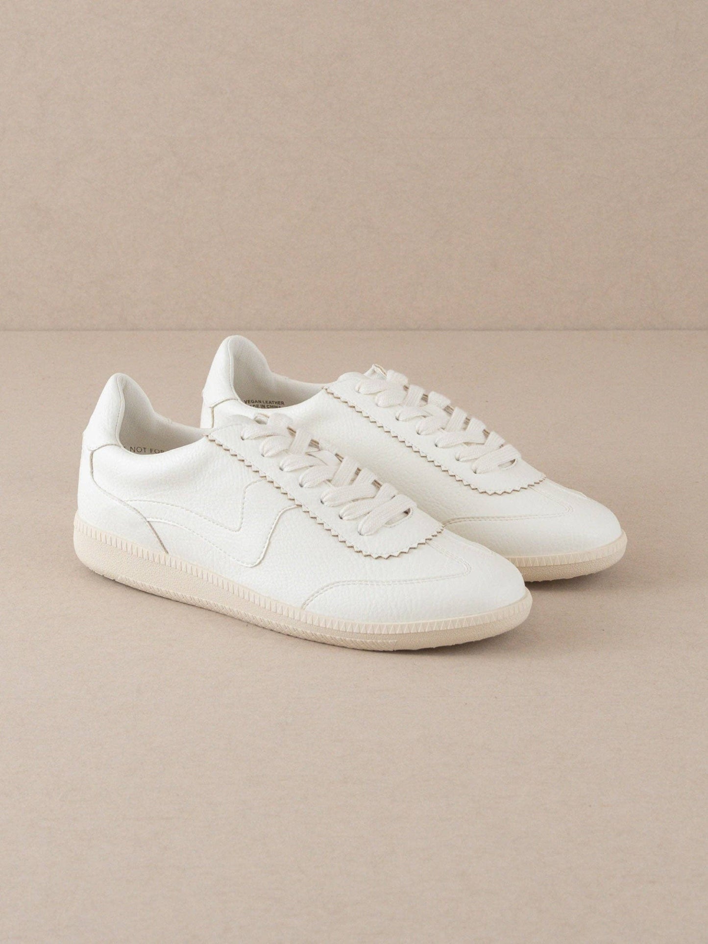 White Classic Low Top Sneakers