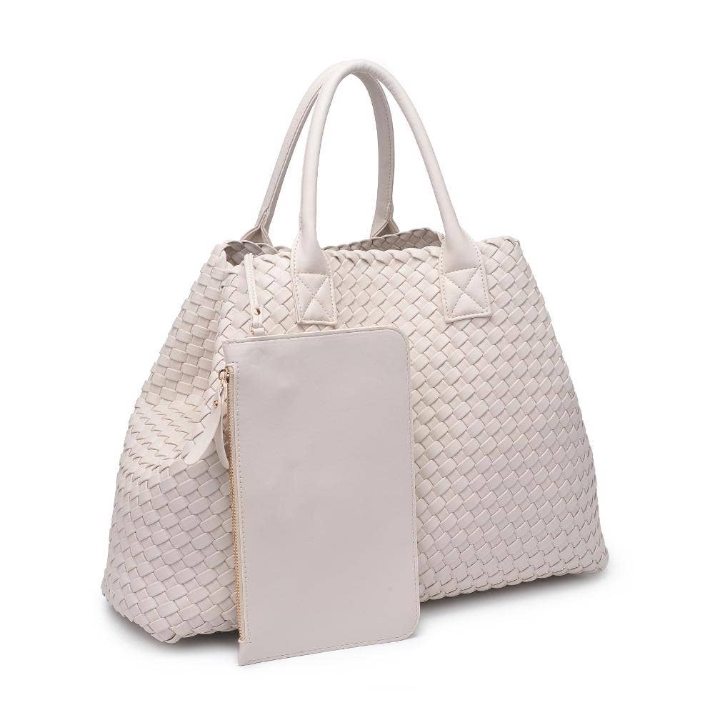 Ithaca Woven Vegan Leather Tote