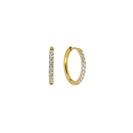 Luxe Diamond Hoops