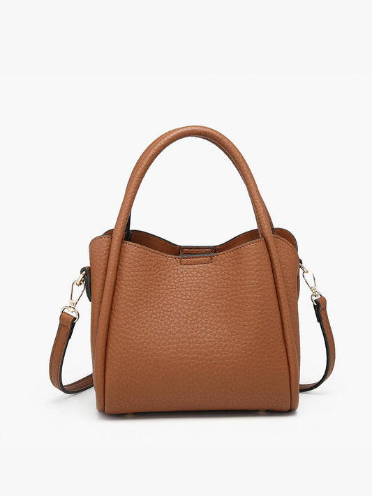 Brown Ruby 3-Compartment Satchel
