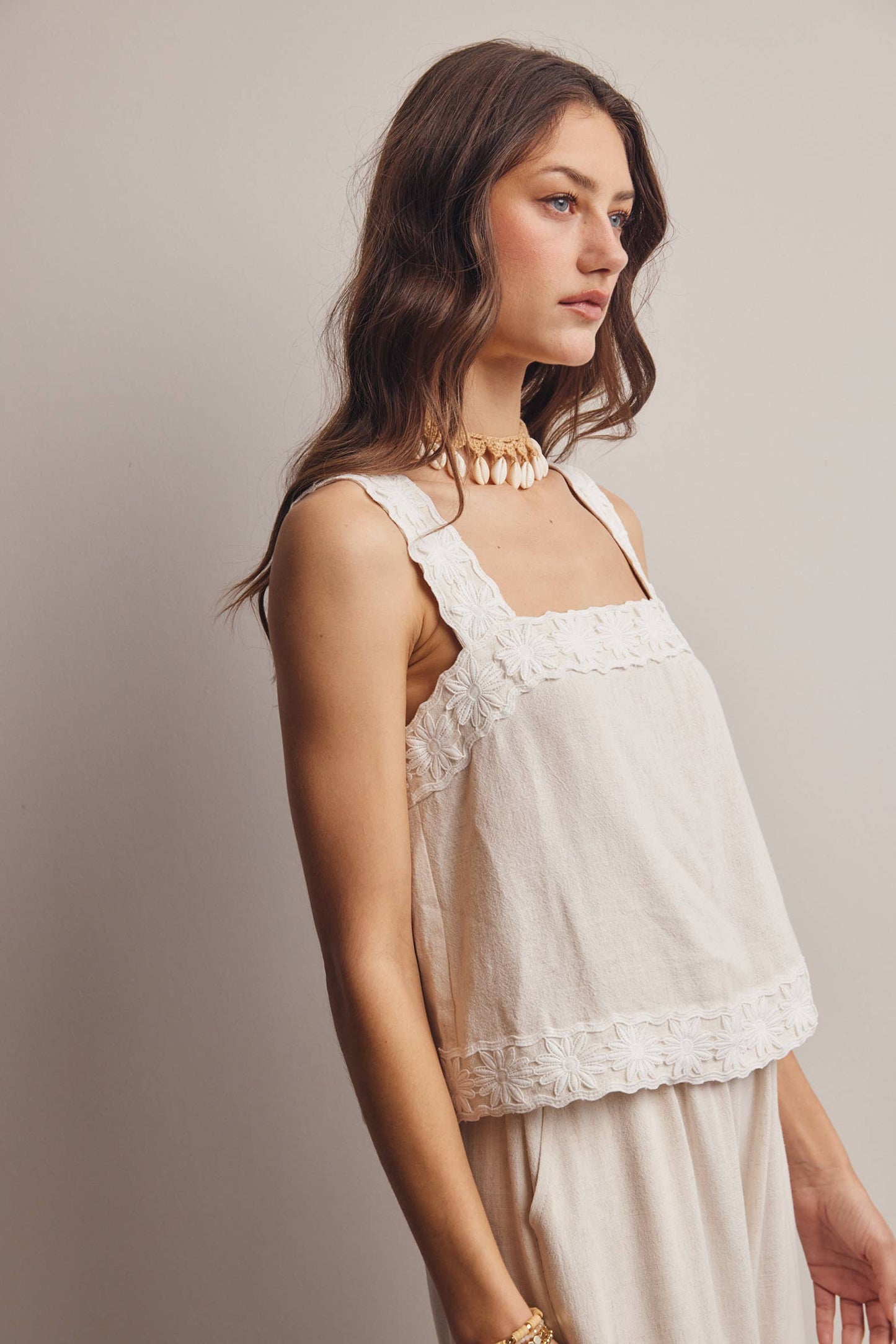The Marlowe Embroidered Tank