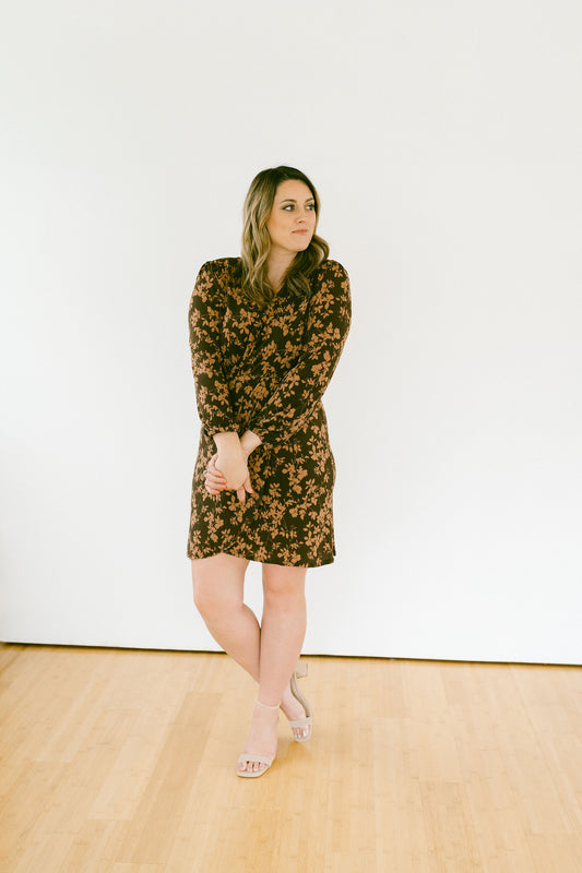 FINAL SALE - Amber Petal Mini Dress