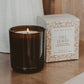 Fall Leaves Soy Candle in amber glass jar with warm apple cinnamon fragrance by Riah Jane & Co.
