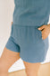 Sunrise Blue Breeze Linen Shorts