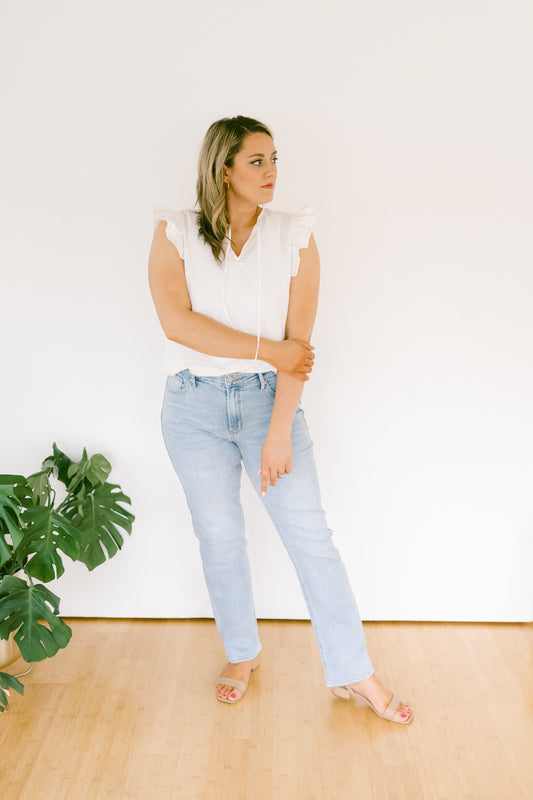 Clean Stretch Straight Jeans - FINAL SALE