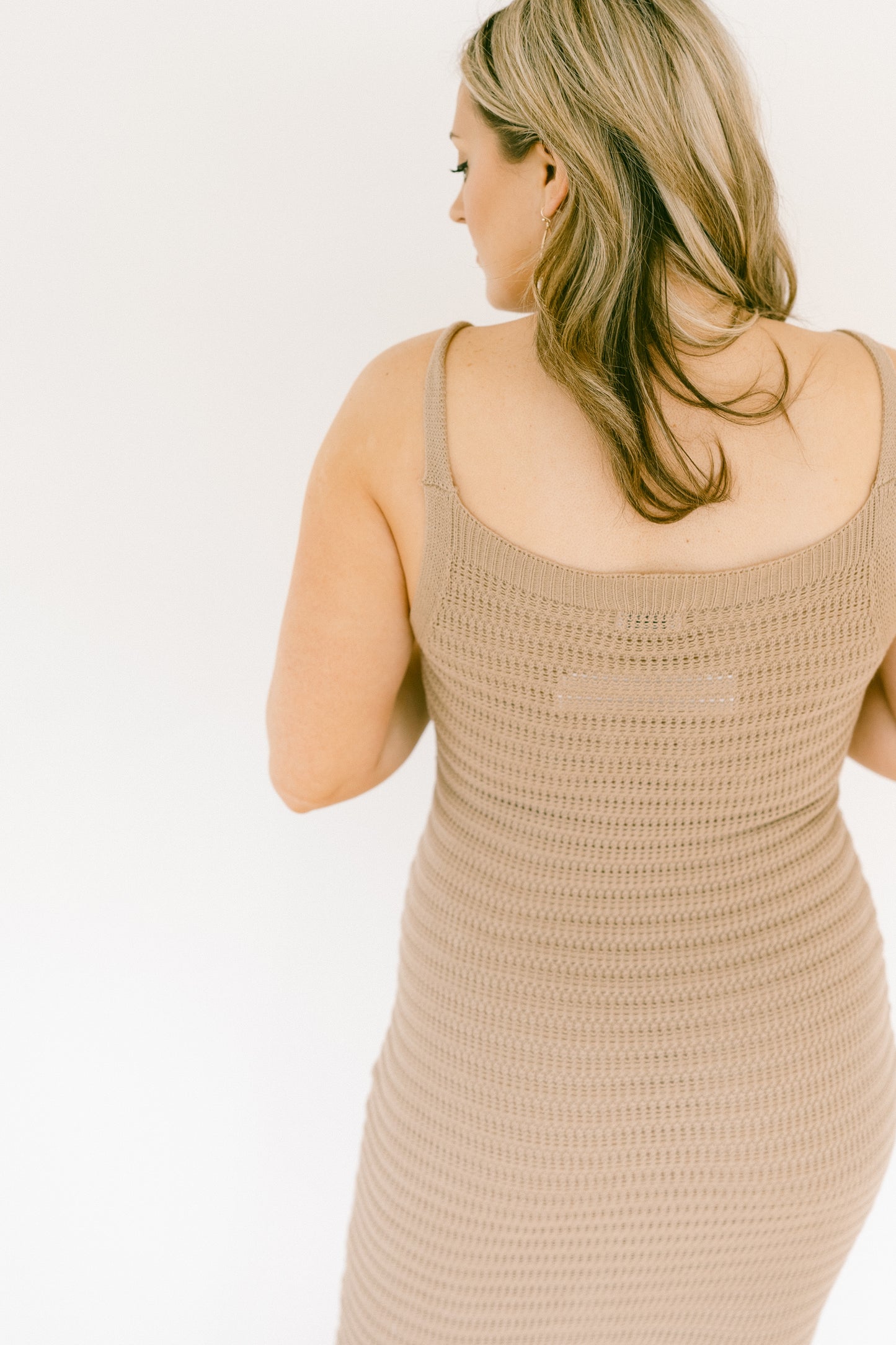 Whispering Crochet Midi Cami Dress - FINAL SALE