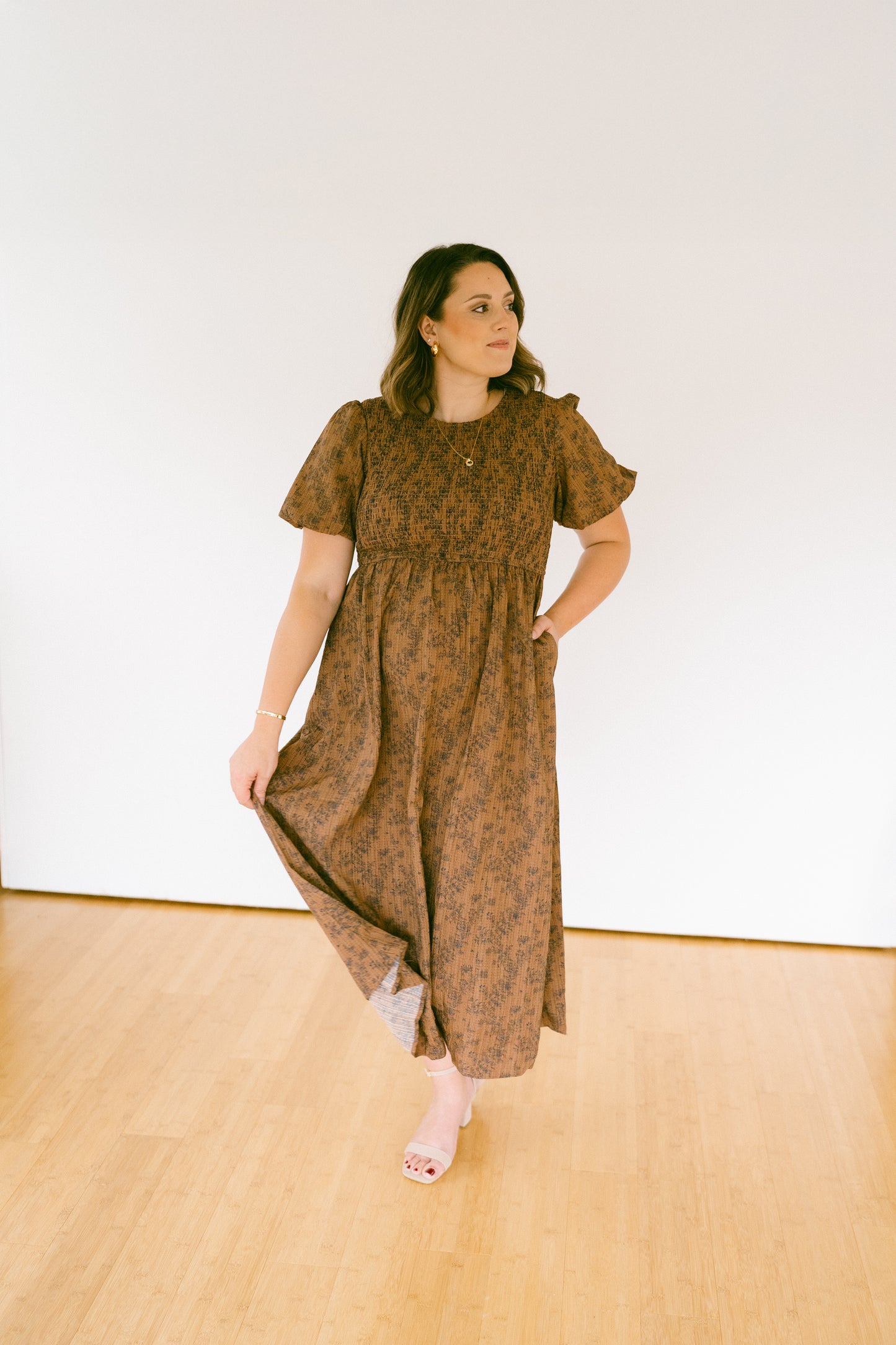 The Elowen Floral Midi Dress