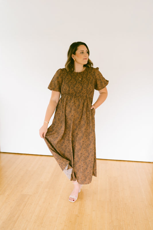 The Elowen Floral Midi Dress