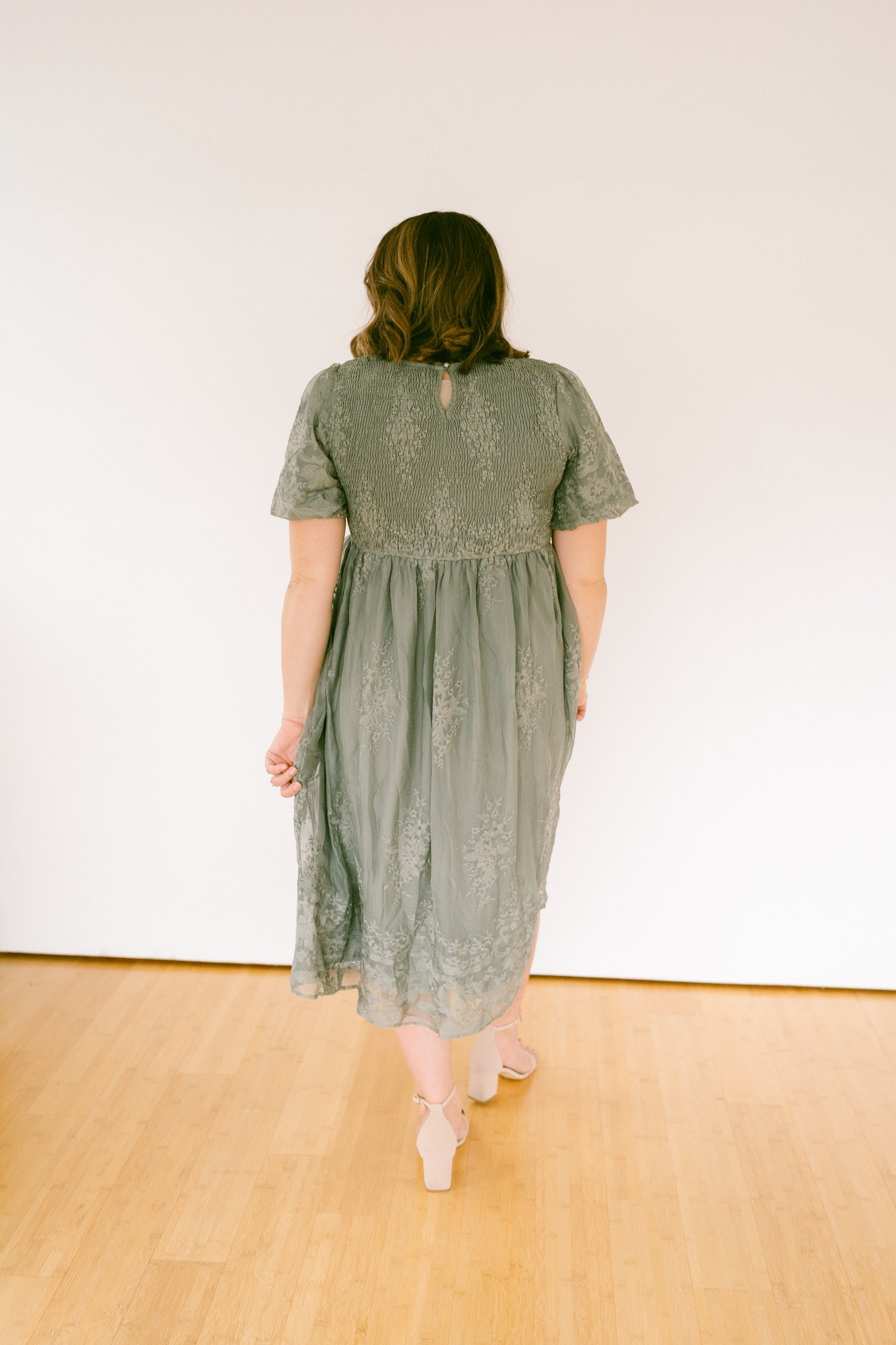 The Amelie Embroidered Midi Dress