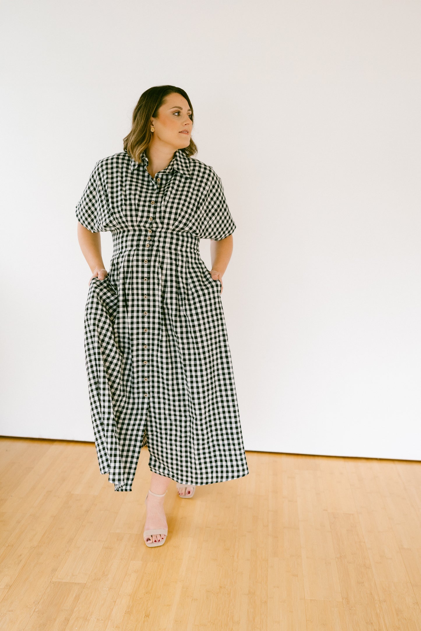 The Hadley Gingham Shirt Dress