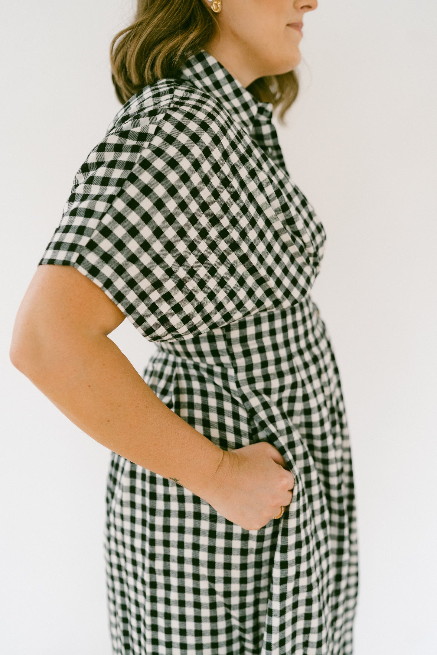 The Hadley Gingham Shirt Dress