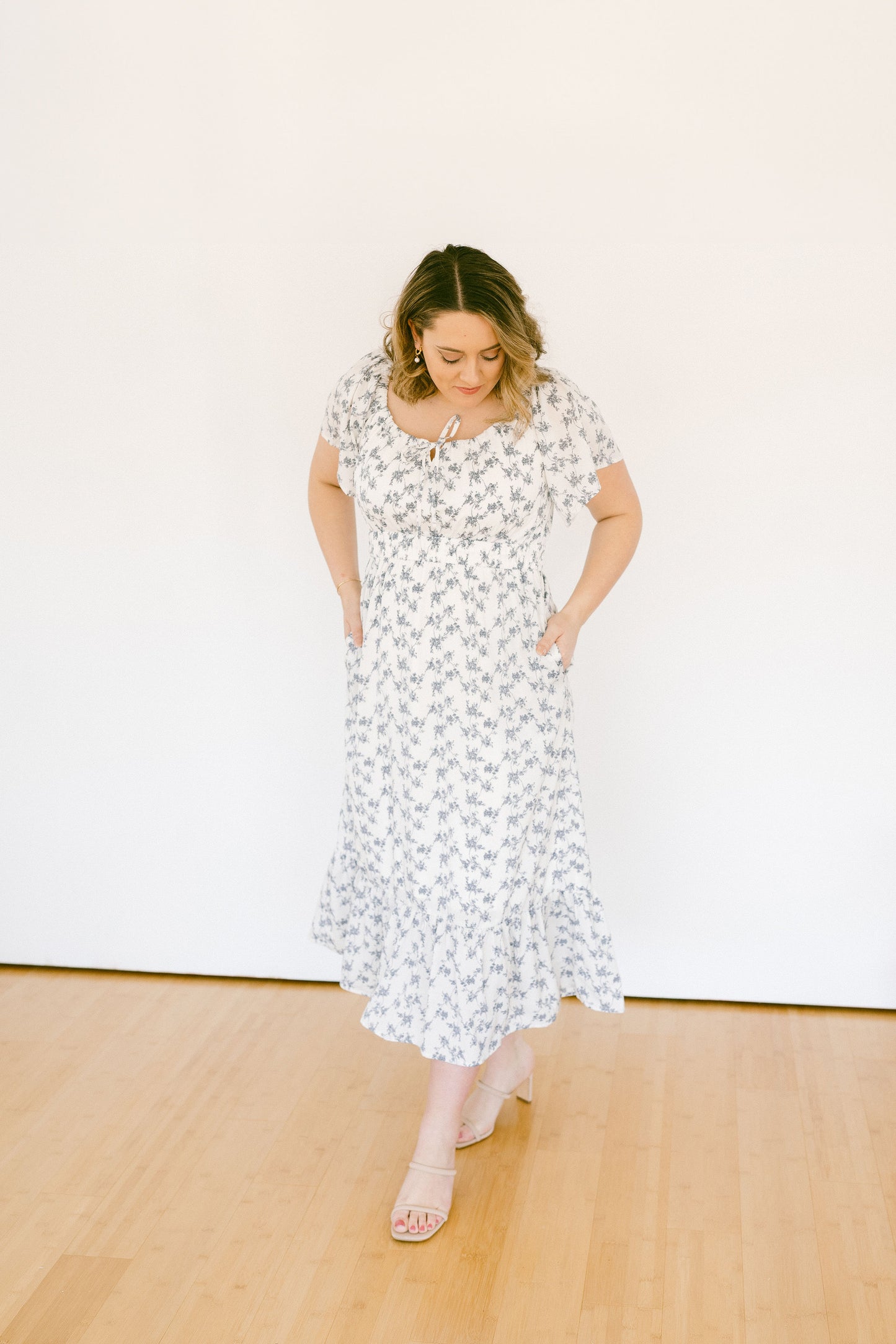 Floral Fludder Midi Dress