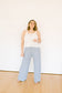 Textured Wide Leg Pant