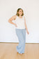 Textured Wide Leg Pant