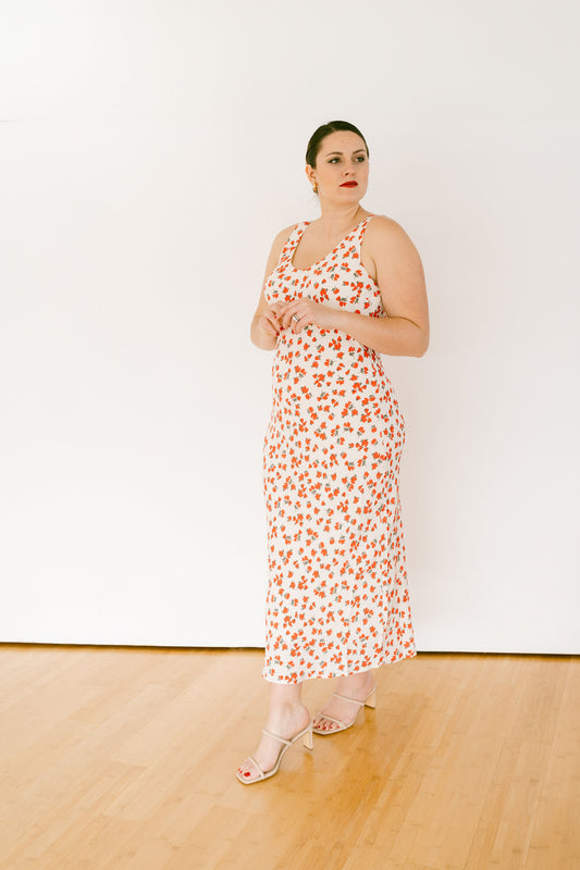 Z SUPPLY- Hana LA Rosa Ditsy Maxi Dress