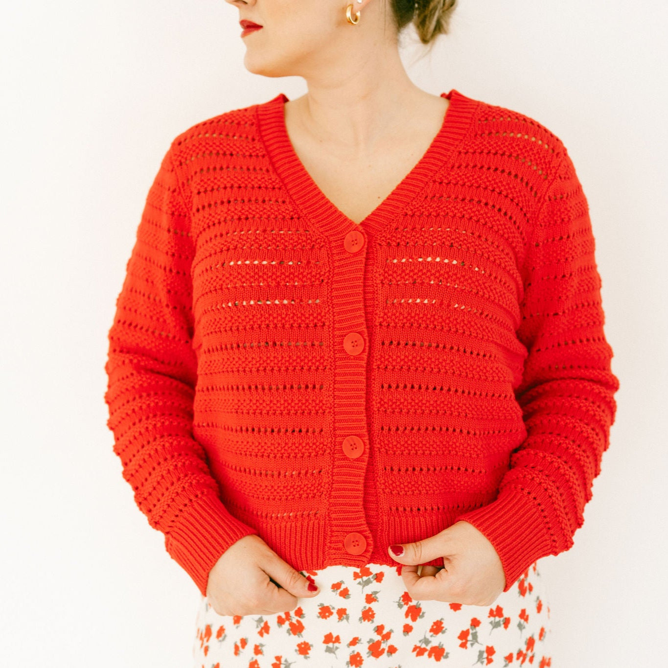 Z SUPPLY-Cherry Red Cardigan