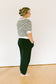 FINAL SALE Pleated Charcoal Bottom Detail Knitted Pants