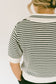 Delilahs Stripe Collar Knitted Top