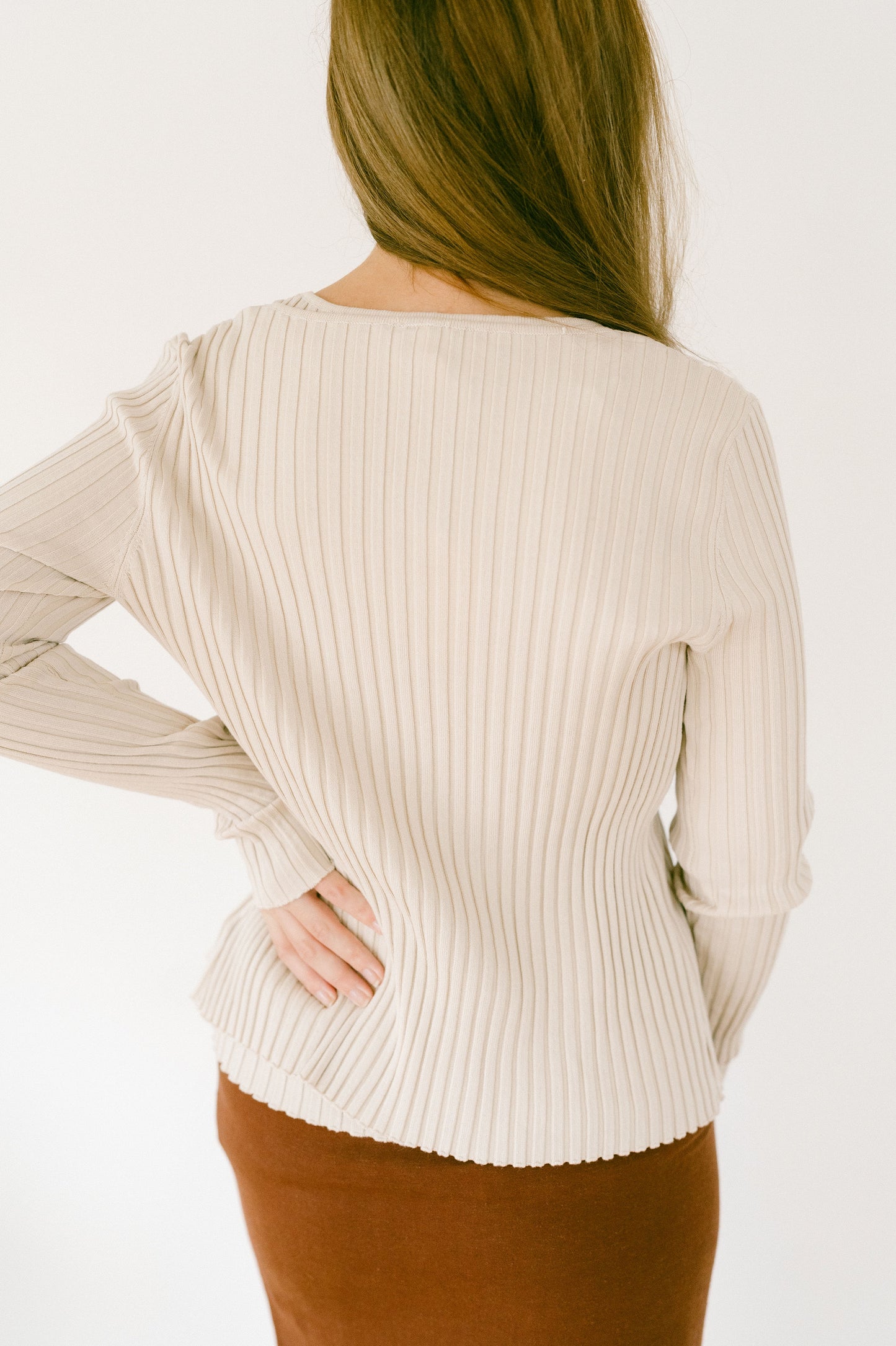 Layer Cardigan & Tank Ribbed Knit Set