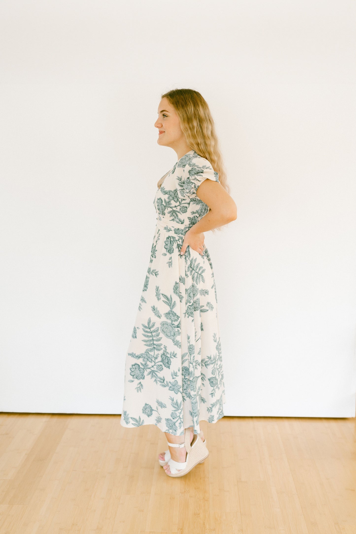 Eloise Teal Blossom Dress