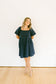 Navy Puff Sleeve Dress