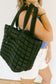 Quilted Puffer Nylon Tote Bag