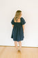 Navy Puff Sleeve Dress