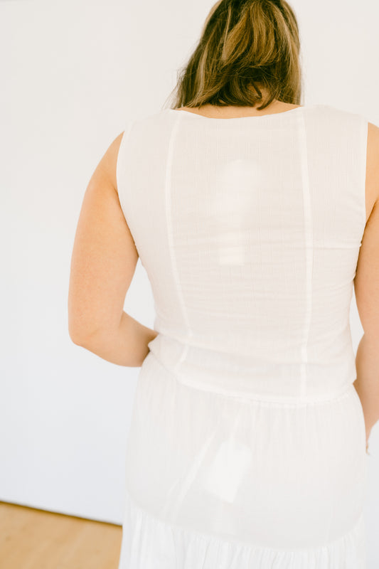 The Meadowlane Linen Corset Top