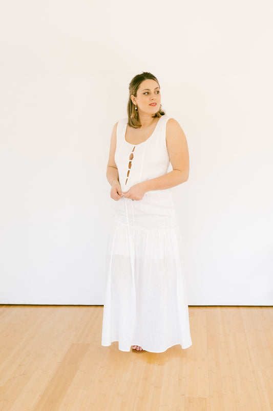 The Meadowlane Linen Corset Top