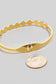 Golden Clover Shell Hinge Bracelet