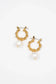 Brenda Grands Jewelry - Double Aspen Hoops Small With Pearls