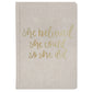 She Believed She Could Fabric Journal