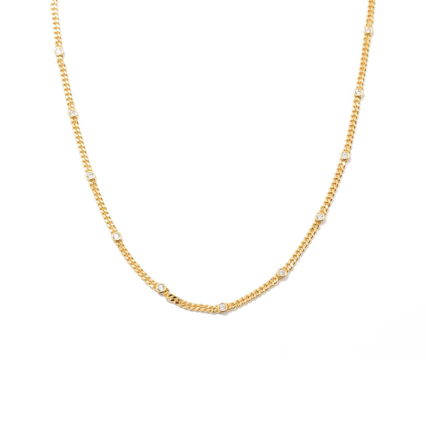 Gold Dainty CZ Choker