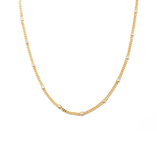 Gold Dainty CZ Choker